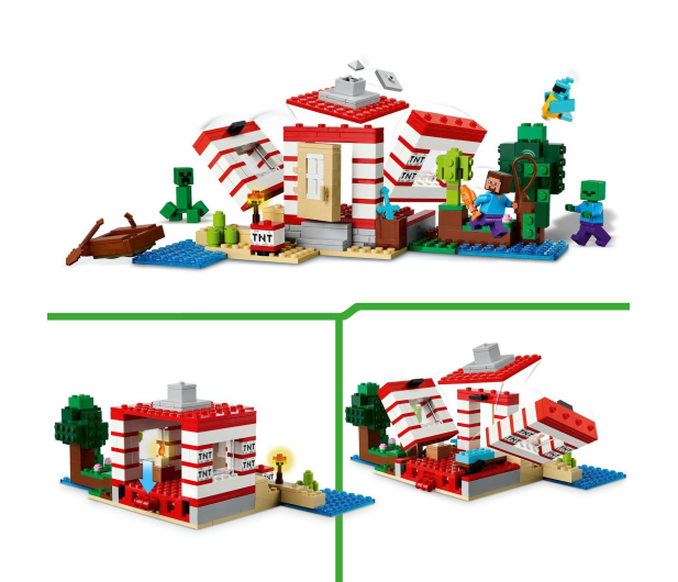 LEGO Minecraft 21275 Dom tnt w dżungli - 1331611 - zdjęcie 3